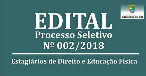 Processo seletivo nº 002/2018 – Divulgação dos resultados e horários das entrevistas