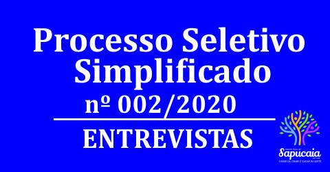 Processo Seletivo Simplificado nº 02/2020 – Horário da entrevista do curso Técnico em Agropecuária