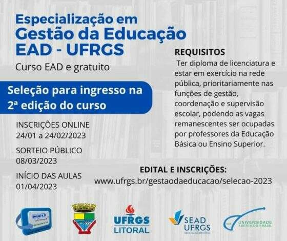 Seleção para ingresso na 2ª Edição do Curso