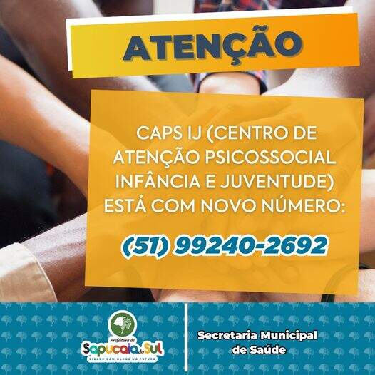 O CAPS IJ Está com novo número!