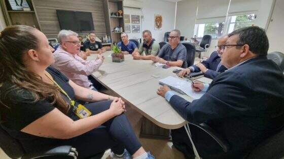 A prefeitura de Sapucaia do Sul recebeu na tarde desta terça-feira (28), a visita dos representantes do Sindicato dos Motoristas do quadro