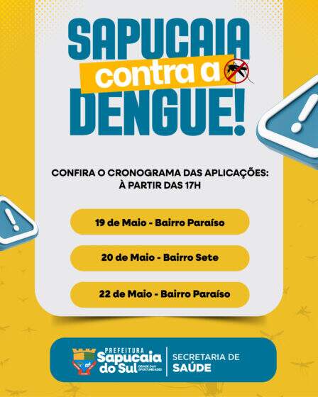 SAPUCAIA DO SUL CONTRA A DENGUE!