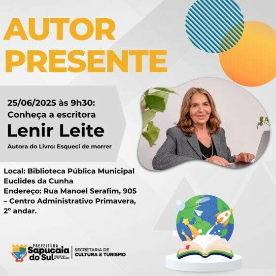 É AMANHÃ! AUTOR PRESENTE