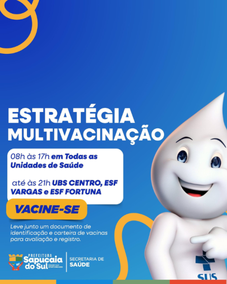 Atualização da Caderneta de Vacinação para Crianças e Adolescentes em Sapucaia do Sul