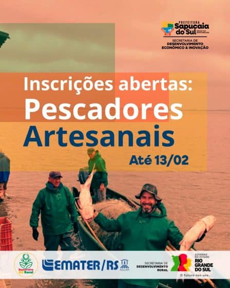 Prefeitura adere ao Programa Desenvolve RS Rural – Pescadores Artesanais