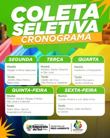 Sapucaia do Sul retoma serviço de Coleta Seletiva