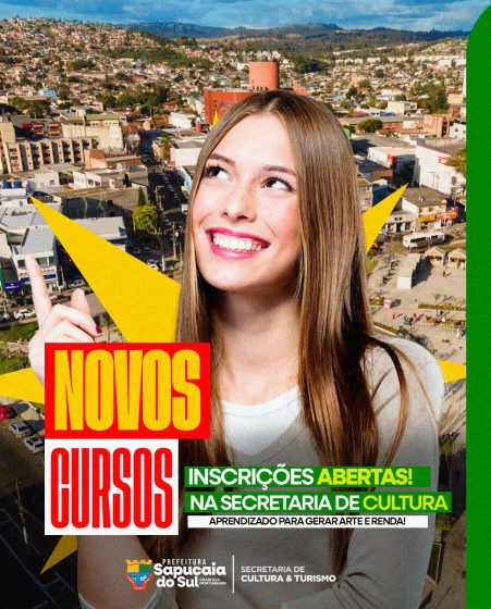 Novos cursos disponíveis na Secretaria de Cultura