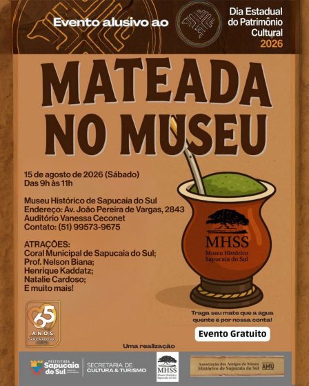 Mateada no Museu neste sábado!