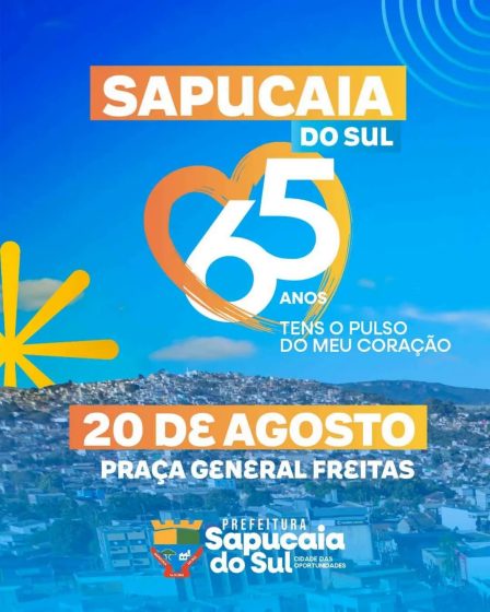 Confira a programação do aniversário de 65 anos de Sapucaia do Sul