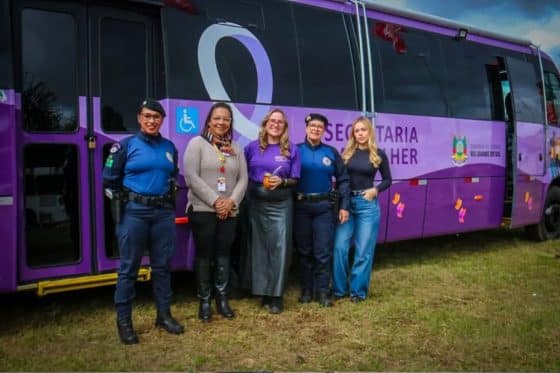 Sapucaia do Sul participa de ação do ônibus lilás na Expointer