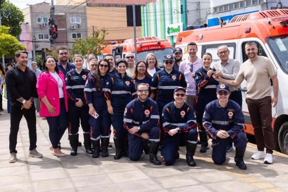 Sapucaia do Sul renova frota do SAMU com duas novas ambulâncias do novo PAC