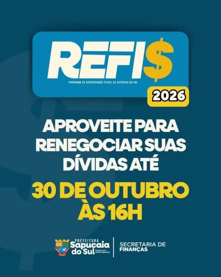 Refis 2026 é prorrogado até 30 de outubro